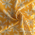 最新的库存粘液印刷简单的花卉poplin rayon面料